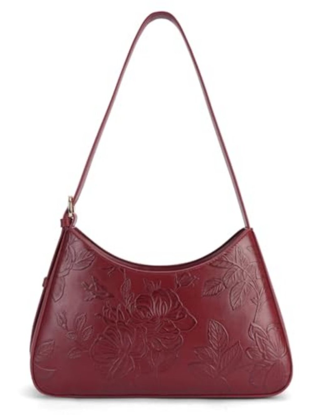 Shoulder Bag for Women Vegan Leather Crescent Hobo Bag Clutch Underarm Purse Top